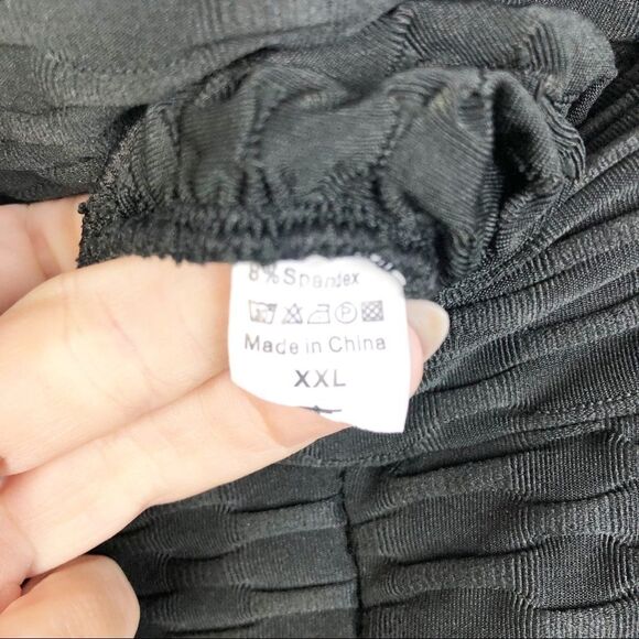 TIK TOK Booty Scrunch Textured Black Leggings Women’s XXL - Picture 4 of 7